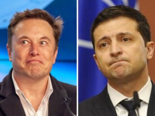 Ілон Маск і Володимир Зеленський