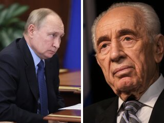 Владимир Путин и Шимон Перес