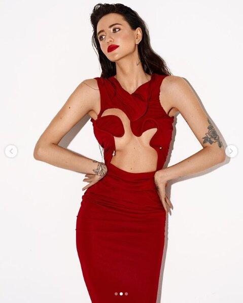 Скрин публикации Нади Дорофеевой в Instagram