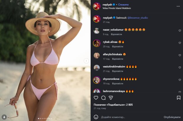 Скрин публикации Анны Неплях