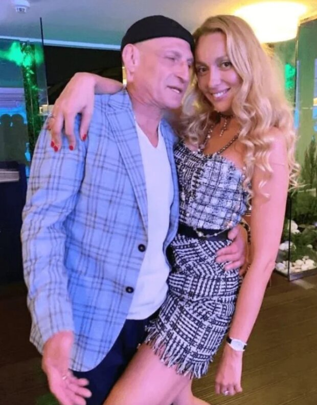 Оля Полякова с мужем