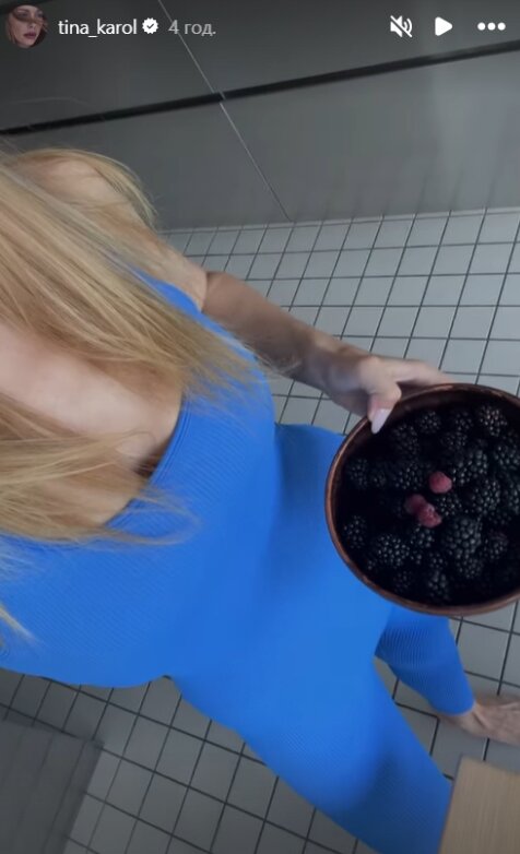 Скрин публикации Тины Кароль